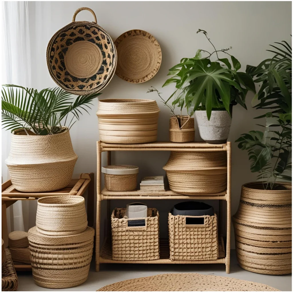Include Woven Baskets For Storage